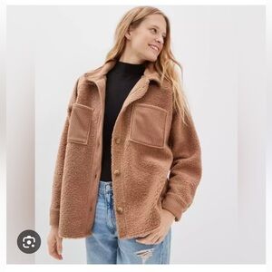 American Eagle Sherpa Shacket